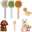 Escova de Pelo Autolimpante para Pets
