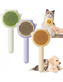 Escova de Pelo Autolimpante para Pets